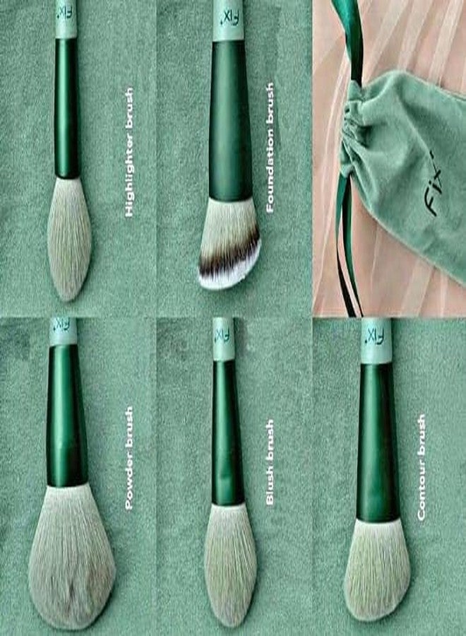 GOLD MAX Makeup Brushes Set 13 pcs Face, Eye, Highlighter, Concealer, Blending, Powder, Eye Makeup Brush, for multple uses, Brushes stored in a pouch, easy for travellng - Image 5