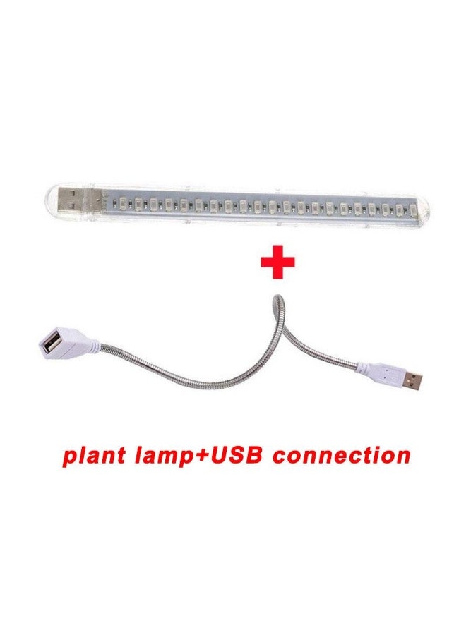 Generic 10W Led Grow Light USB Portable LED Plant Grow Light DC5V Full Spectrum Phyto Lamp 21 Leds Rotation Light Indoor 