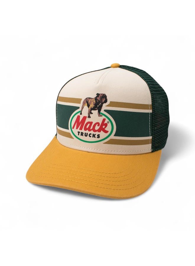 AMERICAN NEEDLE Mack Trucks Unisex Adjustable Snapback Baseball Hat, Sinclair (Ivory/Green/Yellow), One size - Image 1