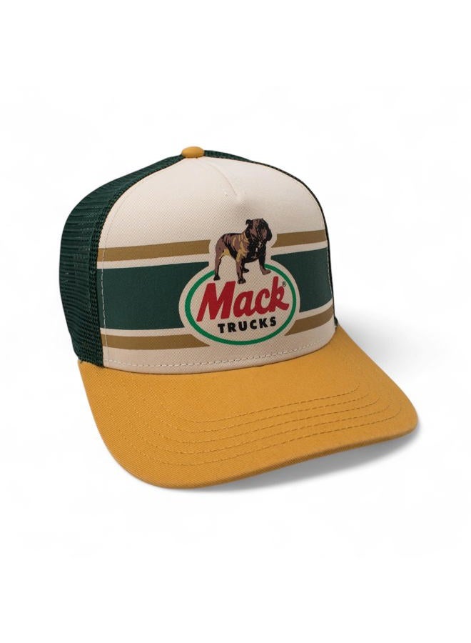 AMERICAN NEEDLE Mack Trucks Unisex Adjustable Snapback Baseball Hat, Sinclair (Ivory/Green/Yellow), One size - Image 4