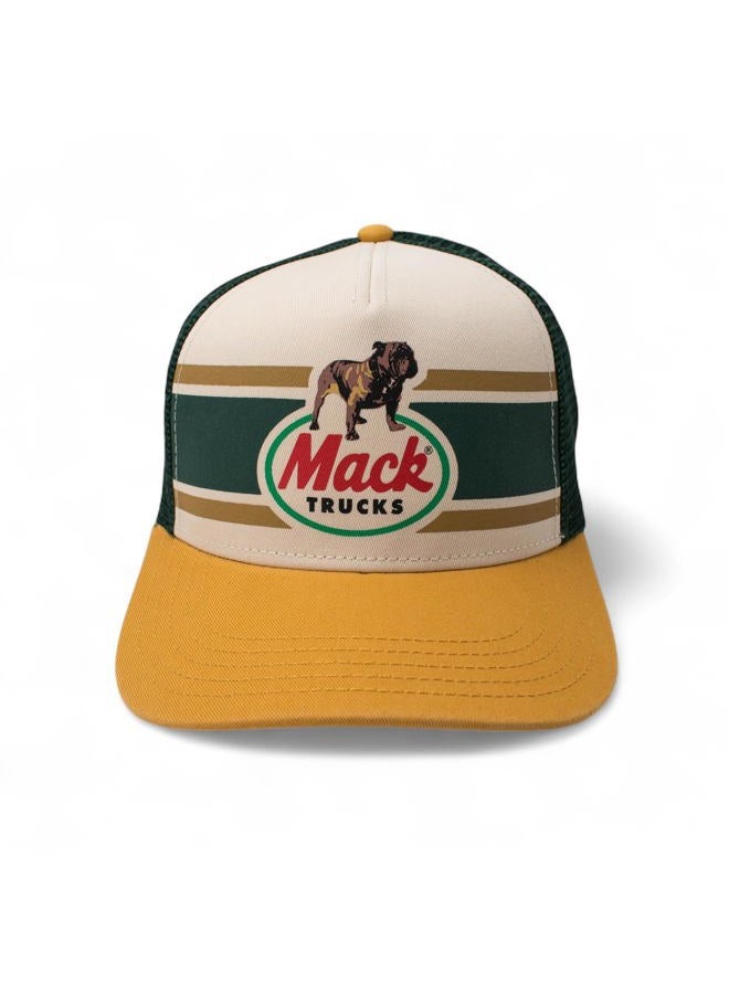 AMERICAN NEEDLE Mack Trucks Unisex Adjustable Snapback Baseball Hat, Sinclair (Ivory/Green/Yellow), One size - Image 2