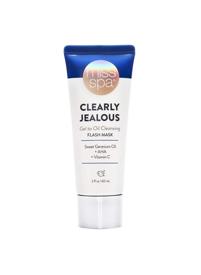MISS SPA Gel Cleansing Flash Face Mask For Women Vitamin C Makeup Remover Alpha Hydroxy Acid Antioxidant Remove Impurities & Dirt Exfoliate & Brighten Skin Dermatologist Tested2 Oz. - Image 1