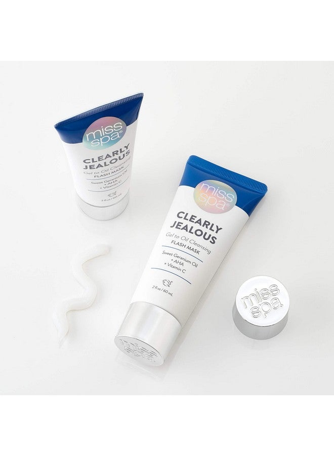 MISS SPA Gel Cleansing Flash Face Mask For Women Vitamin C Makeup Remover Alpha Hydroxy Acid Antioxidant Remove Impurities & Dirt Exfoliate & Brighten Skin Dermatologist Tested2 Oz. - Image 4