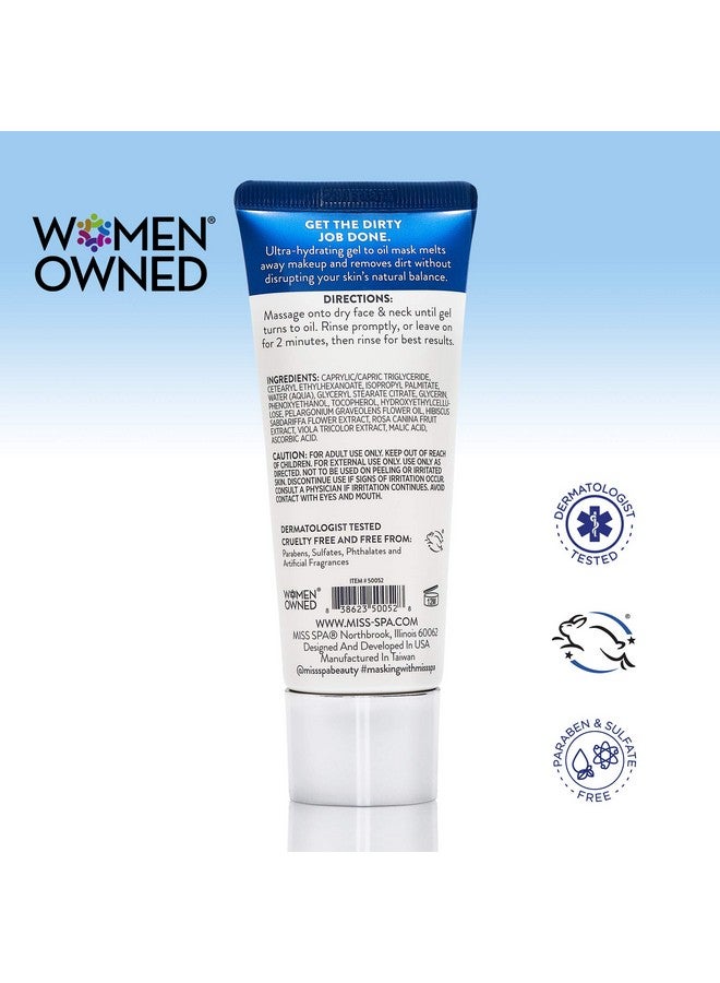 MISS SPA Gel Cleansing Flash Face Mask For Women Vitamin C Makeup Remover Alpha Hydroxy Acid Antioxidant Remove Impurities & Dirt Exfoliate & Brighten Skin Dermatologist Tested2 Oz. - Image 2