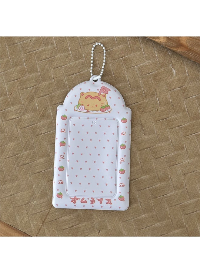 NIBEMINENT 1 - Piece Puppy Kpop Photo Card Holder Pendant Key Chain ID Badge Holder ID Card Holder Photo Card Protector for School ID Office ID Access Card for Women Girls - Image 1