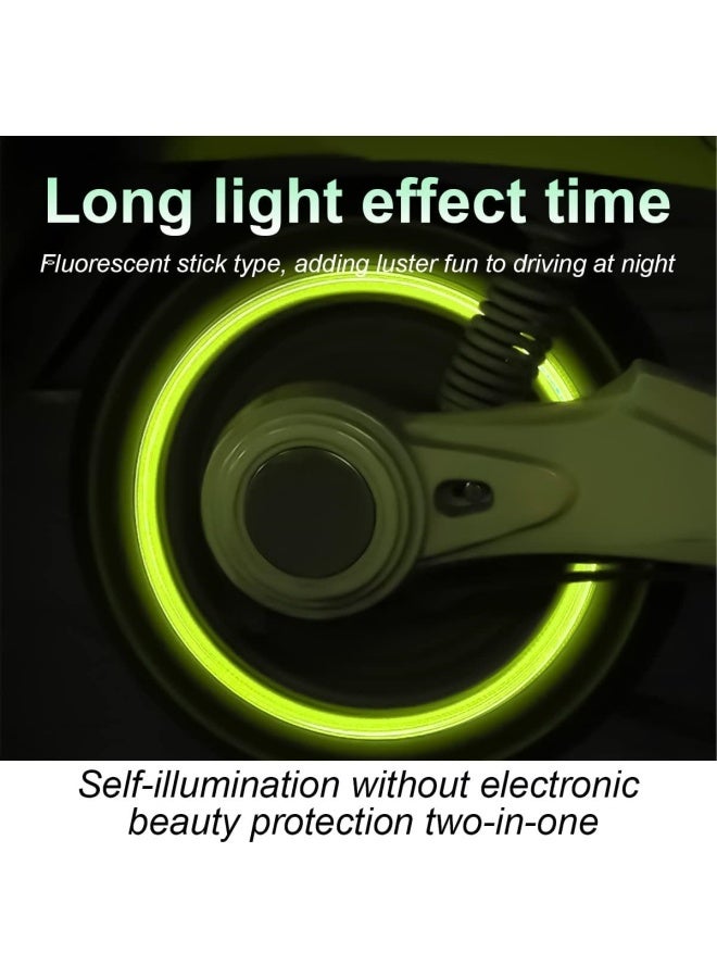 20 قطعة من أغطية صمامات الإطارات الفلورية، أغطية صمامات عجلات السيارات المضيئة، مناسبة للسيارات والدراجات الهوائية بشكل عام، ملحقات خارجية مضيئة للسيارات، إضاءة رائعة (أحمر، وردي، أزرق، أصفر، أخضر). - Image 3