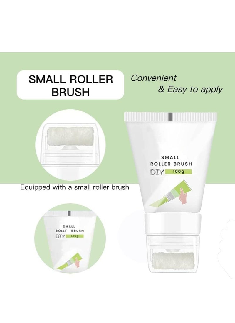 DubaiGallery Wall Repair Cream Wall Paste with Rollers Brush High Coverage Latex Paint Wall Touchup Quick-Drying  - Image 2