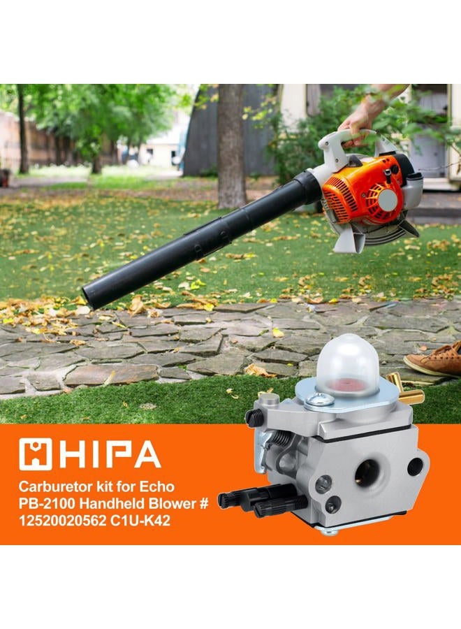 Hipa C1U-K42 Carburetor + Tune Up Kit Air Filter for Echo PB2100 Handheld Leaf Blower - Image 2