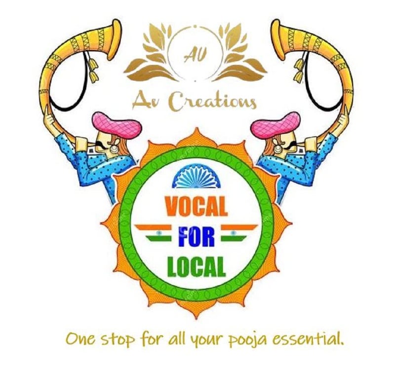 MURLIWALE Kanha JiThakur Ji DressPoshakPagdi Made of Net Cloth Combo of a Total 4 Items 1 Poshak 1 Mukut 1 Mala 1 Bansuri of Gopal ji Idol Dress Size Diameter 6 Inch Idol Size2 - Image 5