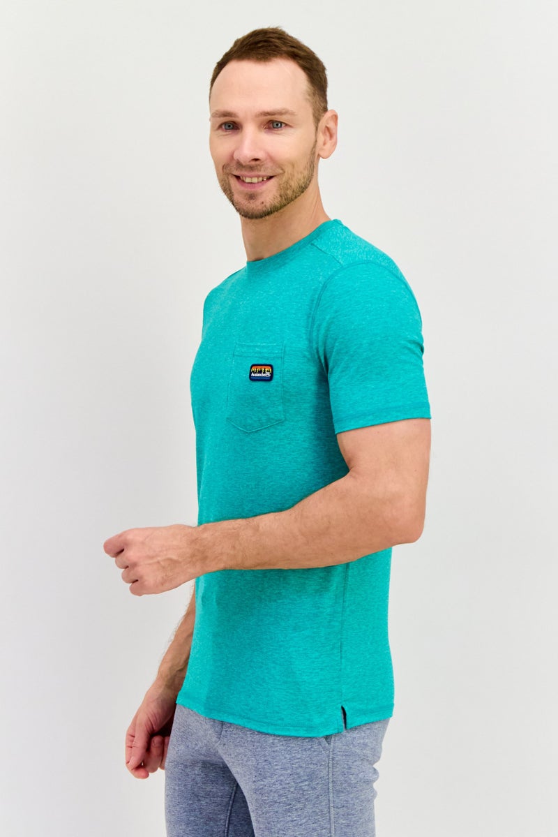 Avalanche Men Sportswear Fit Short Sleeve Training T-Shirt, Green - Image 3