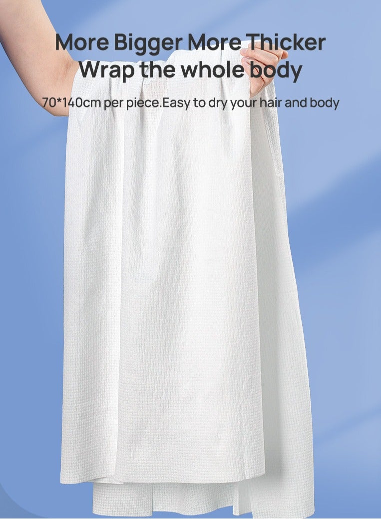 SISGL Disposable Bath Towels Sets Single Packing Disposable Bath Towel 70x140cm Portable Pure Cotton Body Towel For Sensitive Skin And Ideal For Bathroom Gym Hotel And Spa  - Image 4