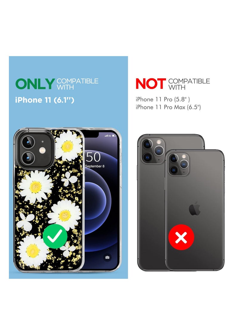 iPhone 11 Protective Case for Girls Floral Flower Pattern Design High Impact Shockproof Silicone Girls Women Cover Case - Image 2