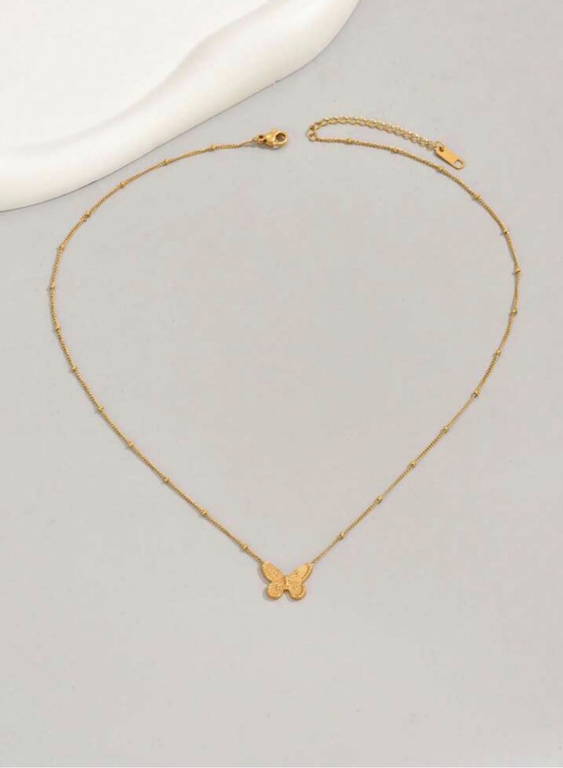 Equal Amazing & Elegant Stainless Steel Gold Plated Necklace For Women - Image 3