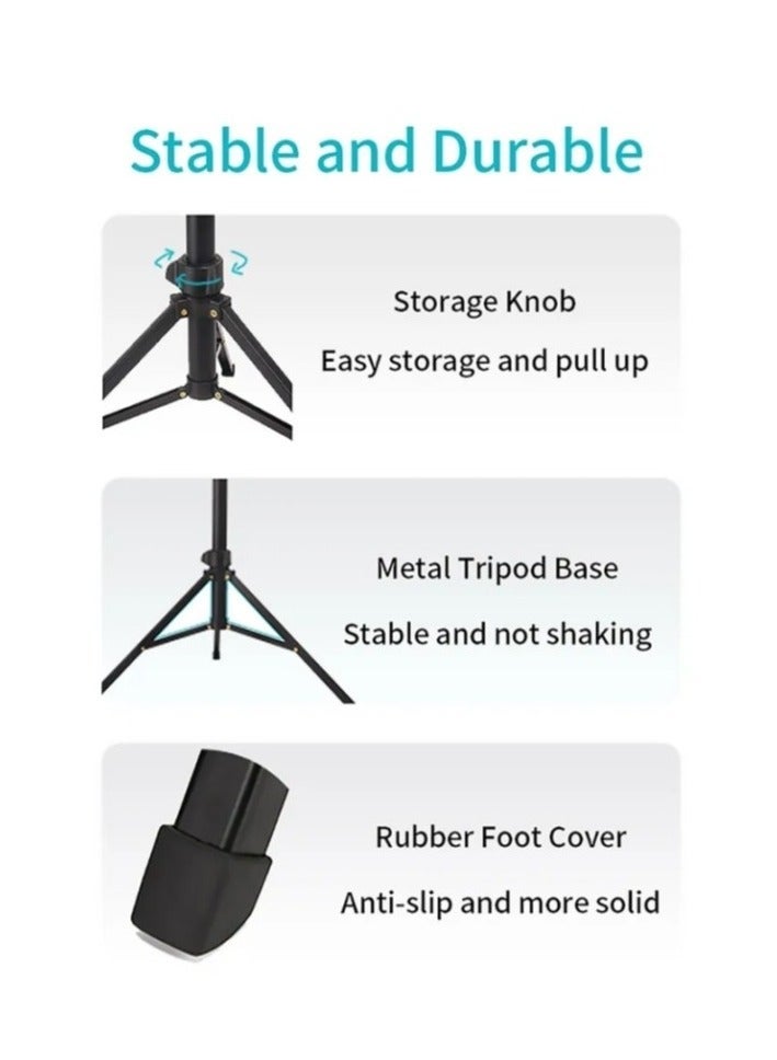 JMARY MT-45 Cell Phone Clip Camera Mount Holder Telescopic Selfie Stick Outdoor Tripod Stand - Image 3