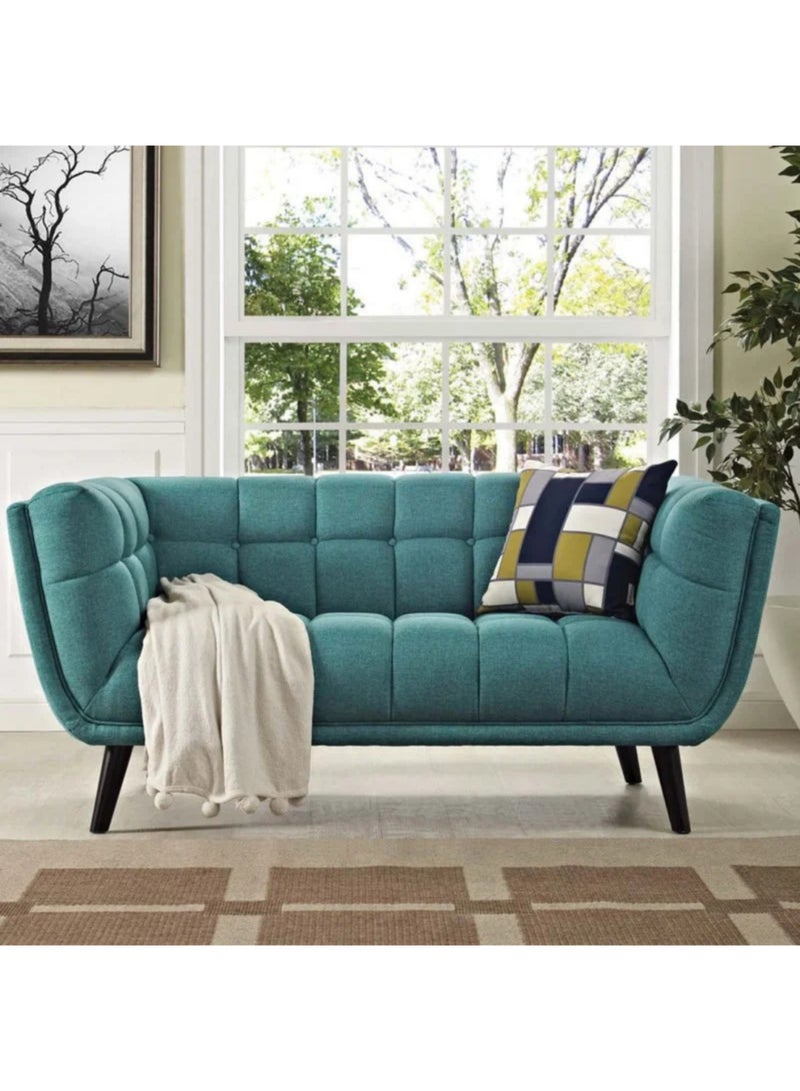 KUSTOMDECO Upholstered Fabric Loveseat - Custom Upholstered Sofa for Living Room, Elegant Design with Premium Comfort  - Image 4