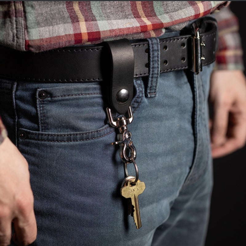 Relentless Tactical | Ultimate Leather Valet Keychain â€“ Made in USA â€“ Handcrafted from Full Grain Leather â€“ Quick Detach Belt Keeper & Key Ring Organizer - Image 3