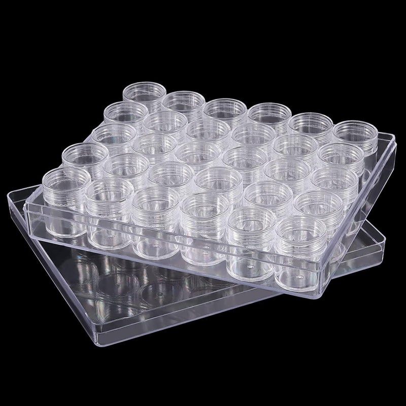 HOIGON 4 Pack 30 Grids Plastic Bead Storage Containers, Embroidery Diamond Storage Box with Lid, Diamond Painting Storage Containers for Jewelry DIY Rhinestones Sewing - Image 5