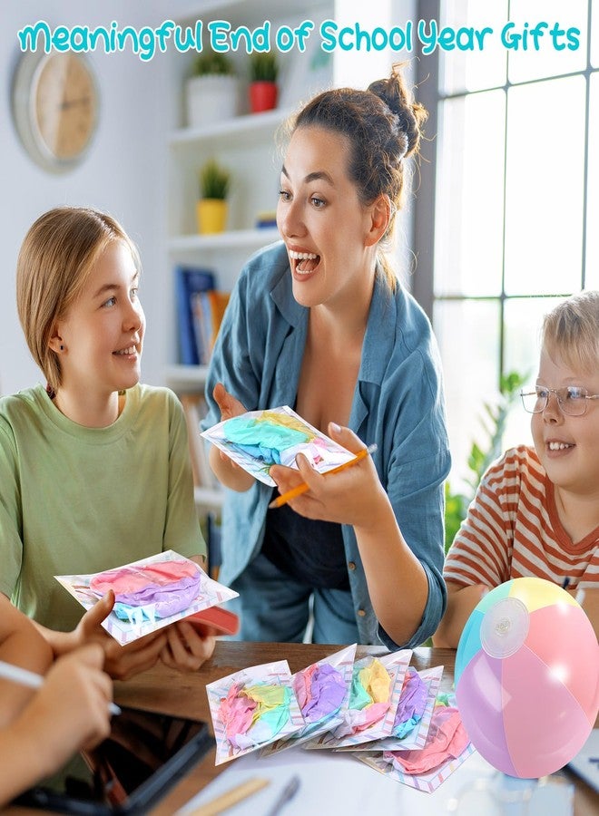 MiniInflat 24 Set End of Year Classroom Students Gifts from Teacher 10 Inch Inflatable Beach Balls Bulk Jumbo Big Beach Balls for Kids Summer Swimming Party Favor Water Games Supplies(Macaron Color) - Image 2