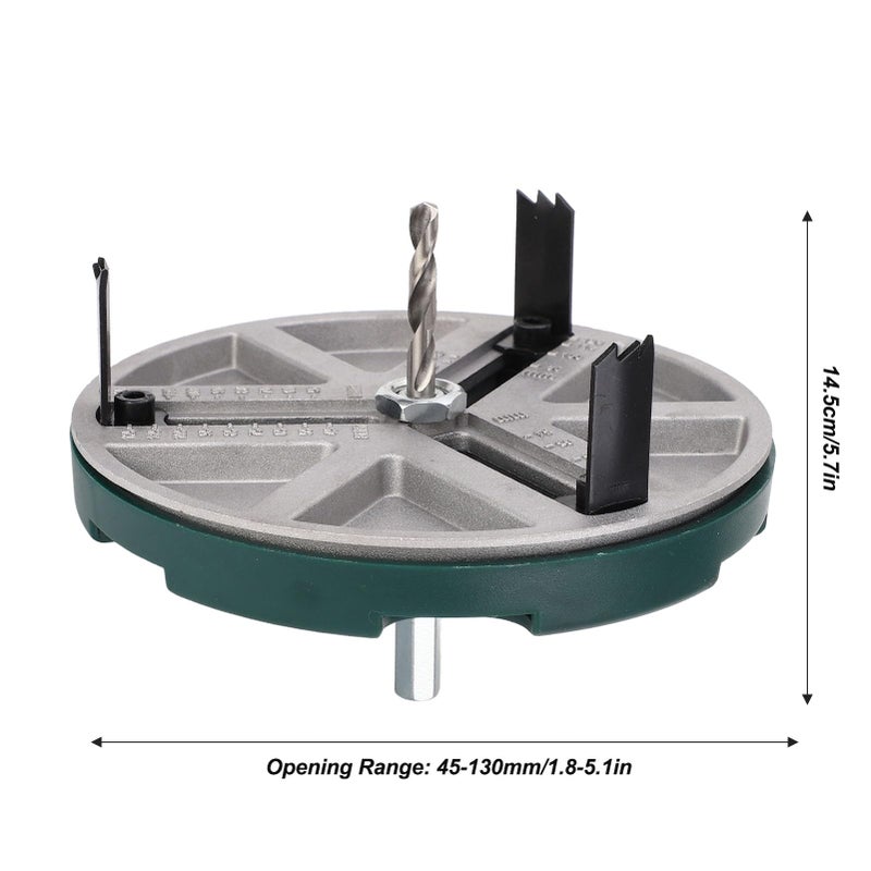 Adjustable Hole Saw Kit 45 130mm 3 Jaw Design For Woodworking And DIY Projects - Image 4