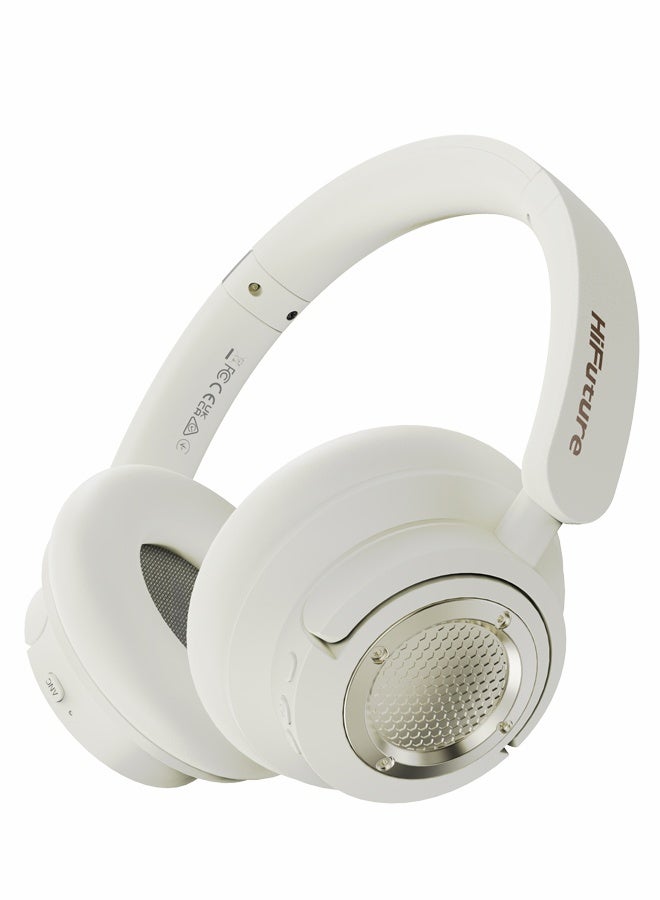 HiFuture FutureTour X Wireless Over-Ear Headphones with 40mm Drivers, Active Noise Cancellation, 35H Playtime, Bluetooth 5.4, ENC Mics, Foldable Design, Fast Charging - Image 1