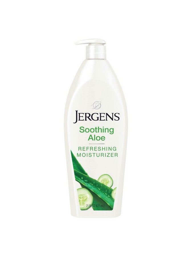 Jergens Ergens Soothing Aloe Refreshing Body Lotion Aloe Vera Body And Hand Moisturizer 21 Fl Oz Illuminating Hydralucence Blend With Cucumber Extract Dermatologist Tested  - Image 2