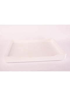 Melamine Matt Square Tray 
Set of 1 (L 38cm W 38cm) White