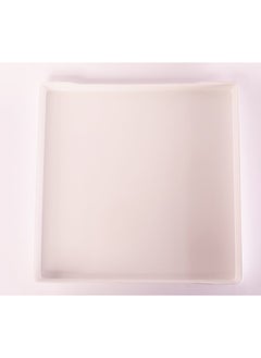 Bright Designs Melamine Matt Square Tray 
Set of 1 (L 38cm W 38cm) White  - Image 2