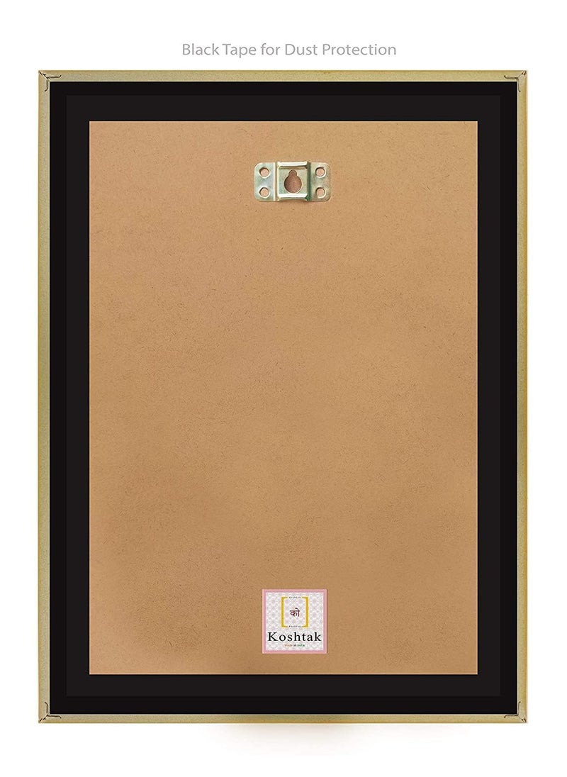 Koshtak Koshtak bal roop krishnabal gopalbaby Child kanha jimakhan chor photo frame with Laminated Poster for puja room temple Worshipwall hanginggifthome decor 30 x 23 cm  - Image 2