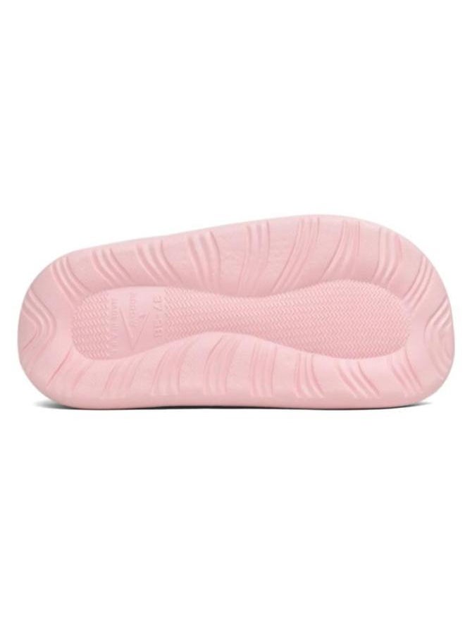 Generic Colorful and fur winter slippers for children and adultsfor girls and women, a special design for children, a toe pattern,a cushioned sole for children’s clogs, random decoration ,Pink  - Image 4
