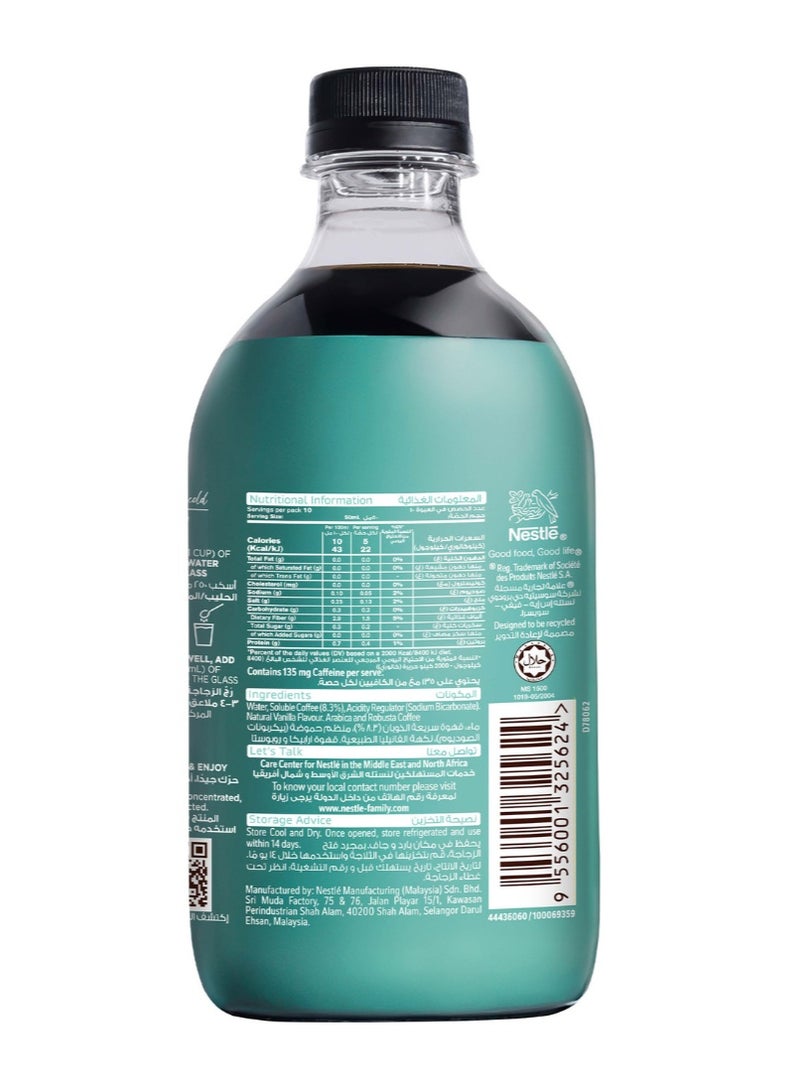 Nescafe Espresso Concentrate Smooth Vanilla Coffee 500ml Single - Image 3