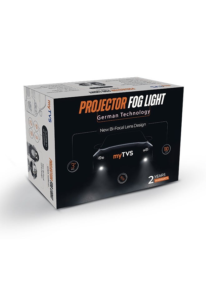 myTVS myTVS Projector Fog Light 110W 3 inch with one eye lens MPLFL-04  - Image 2