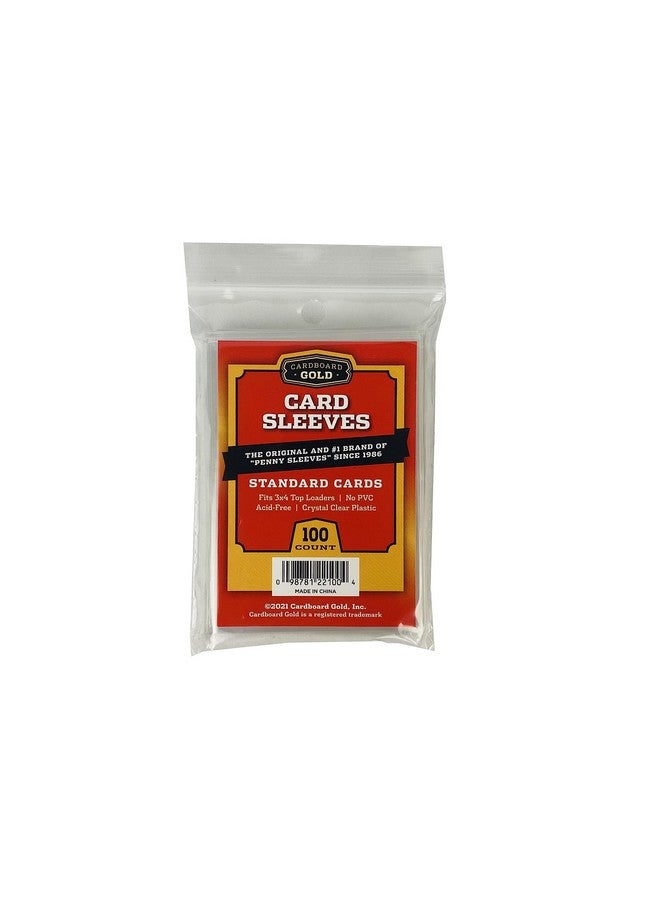 Cardboard Gold Penny Sleeves for Trading Cards - 1000 Count Card Protector Sleeves with Durable, Crystal-Clear Plastic for Baseball, Sports, Collector, Standard-Sized Cards 2-5/8” x 3-5/8” (67x94mm) - Image 1