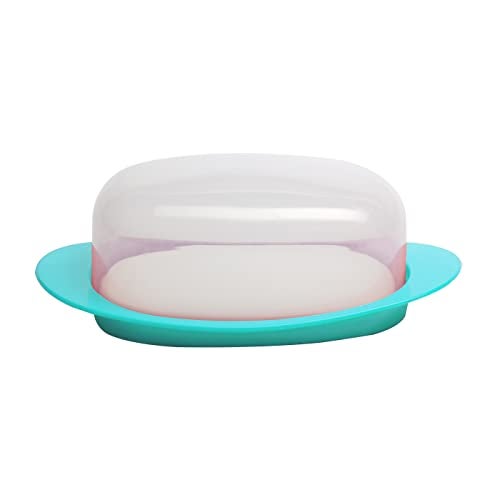 Gluman Big Bread Box With Butter Dish Container | Bread Box And Butter Dish Combo | 100% Food Grade | Dishwasher Safe | Freezer Safe | Recyclable | Reusable (Teal Green) - Polypropylene - Image 2