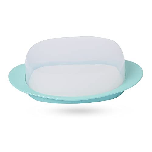 Gluman Big Bread Box With Butter Dish Container | Bread Box And Butter Dish Combo | 100% Food Grade | Dishwasher Safe | Freezer Safe | Recyclable | Reusable (Teal Green) - Polypropylene - Image 5