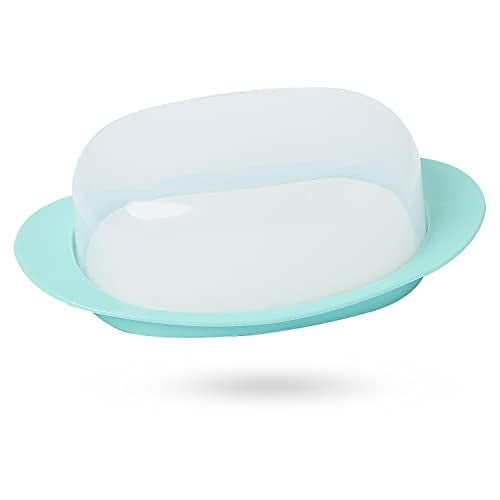 Gluman Big Bread Box With Butter Dish Container | Bread Box And Butter Dish Combo | 100% Food Grade | Dishwasher Safe | Freezer Safe | Recyclable | Reusable (Teal Green) - Polypropylene - Image 4