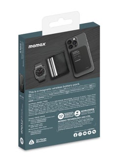 Momax Q.Mag X 5000 mAh Magnetic Wireless Battery Pack USB-C Up to 15W PD output - Black - pzsku/Z1E0BAF7D2CB13990BC59Z/45/_/1719488321/cb00fa42-1784-4a9a-a4a9-fe01c8372b23