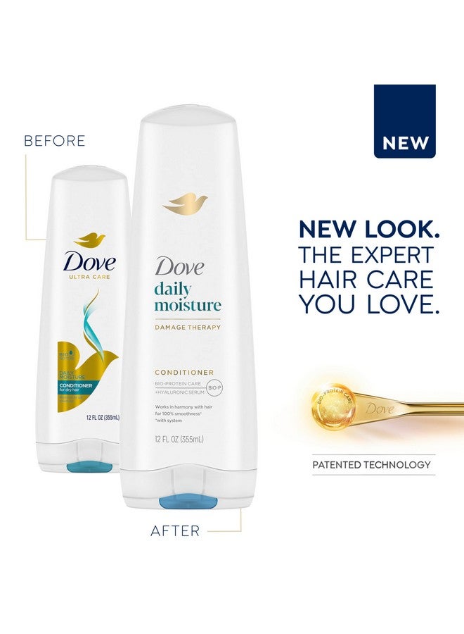 دوف بلسم علاج التلف، مرطب يومي للشعر الجاف مع العناية بالبروتين الحيوي، 12 أونصة سائلة - Image 2