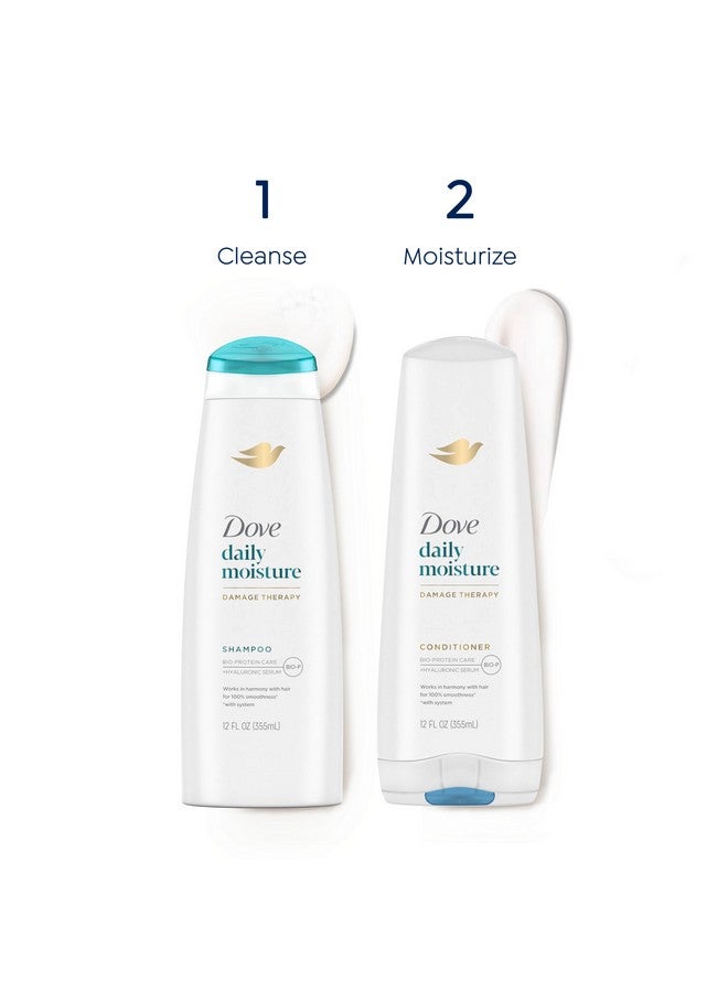 دوف بلسم علاج التلف، مرطب يومي للشعر الجاف مع العناية بالبروتين الحيوي، 12 أونصة سائلة - Image 4