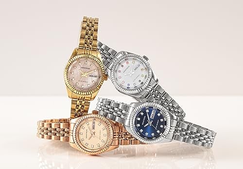 Armitron Womens Genuine Crystal Accented Bracelet Watch 752475 - Image 3