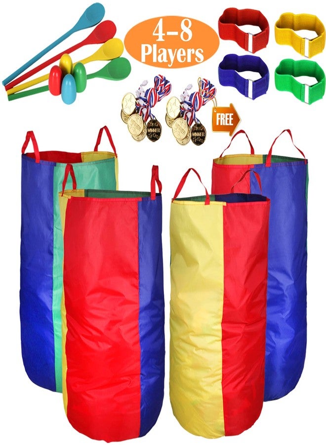 CWLAKON Outdoor Games, Potato Sack Race Bags for Kids Adults, Egg Spoon Relay Race, 3 Legged Race Bands, Birthday Party, Field Day Family Reunion Carnival Outside Yard Lawn Easter Fall Festival Games - Image 1