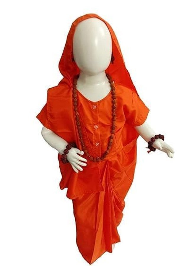 Fancy Flight Vanwasi Ram & Sita Kids Fancy Dress Costume for Boys & Girls | Mythological Indian Traditional Outfit for School Functions & Stage Play (Vanwasi sita ji dress, 4-5 Years) - Image 1