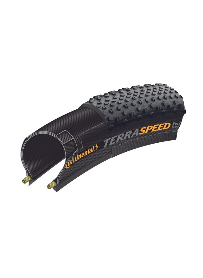 CONTINENTAL Terra Speed ProTection 40-622 700x40C Tubeless Ready Gravel Bike Folding Tire with BlackChili Compound E25 Compatible - Image 5