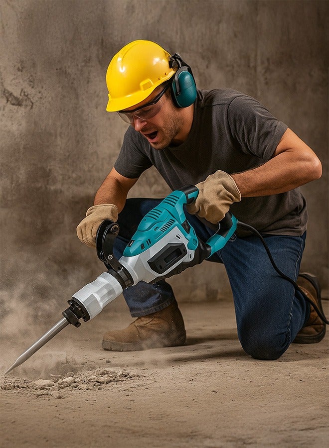 MINLI Demolition Hammer 2500W – Heavy-Duty Electric Jackhammer for Concrete Breaking and Construction Work with High Power and Durability - Image 4