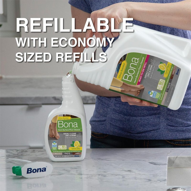 BONA MULTI-SURFACE CLEANER SPRAY, LEMON & MINT SCENT, 32 OZ - Image 5