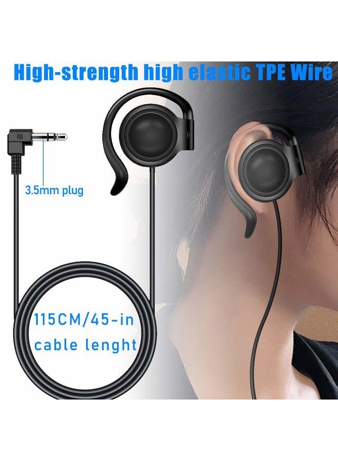 EXMAX 3.5mm Single Side Earphone Earbud One Ear Headphone for EXD-101 ATG-100T ELGT-470 Wireless Tour Guide System Receiver Touring Groups Radio Podcast Laptop MP3/4 Tablet PC Skype YouTube (Right) - Image 4