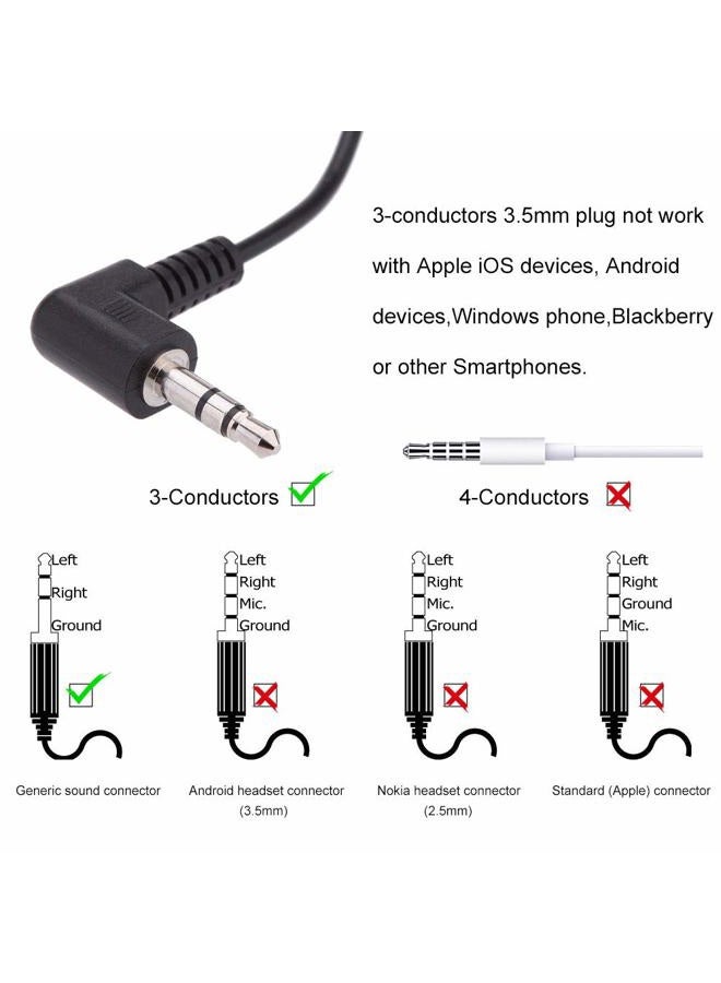 EXMAX 3.5mm Single Side Earphone Earbud One Ear Headphone for EXD-101 ATG-100T ELGT-470 Wireless Tour Guide System Receiver Touring Groups Radio Podcast Laptop MP3/4 Tablet PC Skype YouTube (Right) - Image 5