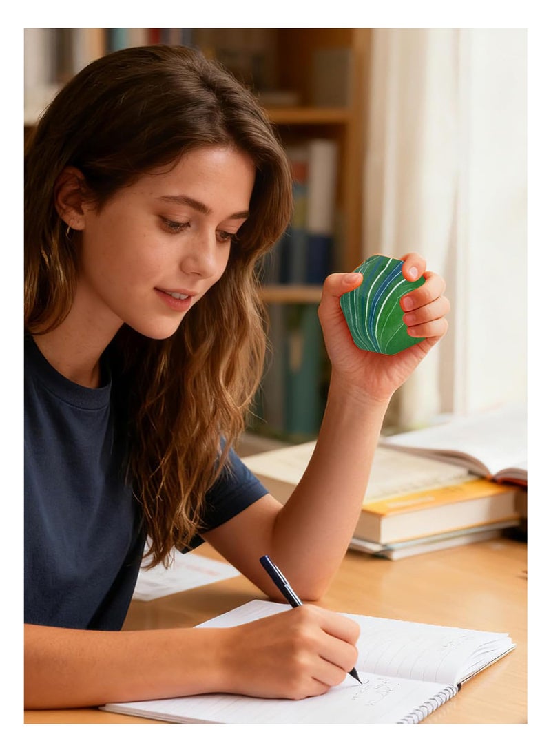 Needoh Fidget Toys Squishy Stress Cube, Stress Balls for Kids Adults Squishies Stress Relief, Ice Squishy Cube Sugar Balls, Sensory Toys for Kids with Autism, Fidgets for Classroom Prize Toys (Green) - Image 2