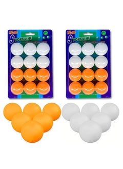 MAGIC VAULT 24pcs Ping Pong Balls | Durable ABS Training Table Tennis Balls | High-Performance Indoor/Outdoor Use | 40mm Size | Orange & White | DIY Crafts, Numeracy Teaching, Sports & Recreational Use  - Image 1