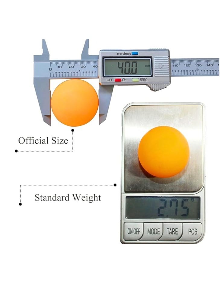 MAGIC VAULT 24pcs Ping Pong Balls | Durable ABS Training Table Tennis Balls | High-Performance Indoor/Outdoor Use | 40mm Size | Orange & White | DIY Crafts, Numeracy Teaching, Sports & Recreational Use  - Image 3