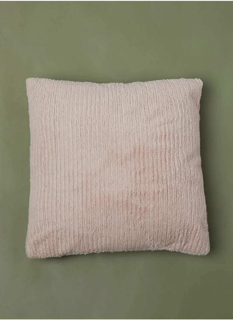 Noire Edit Plush Stripe Cushion With Insert 45 X 45Cm